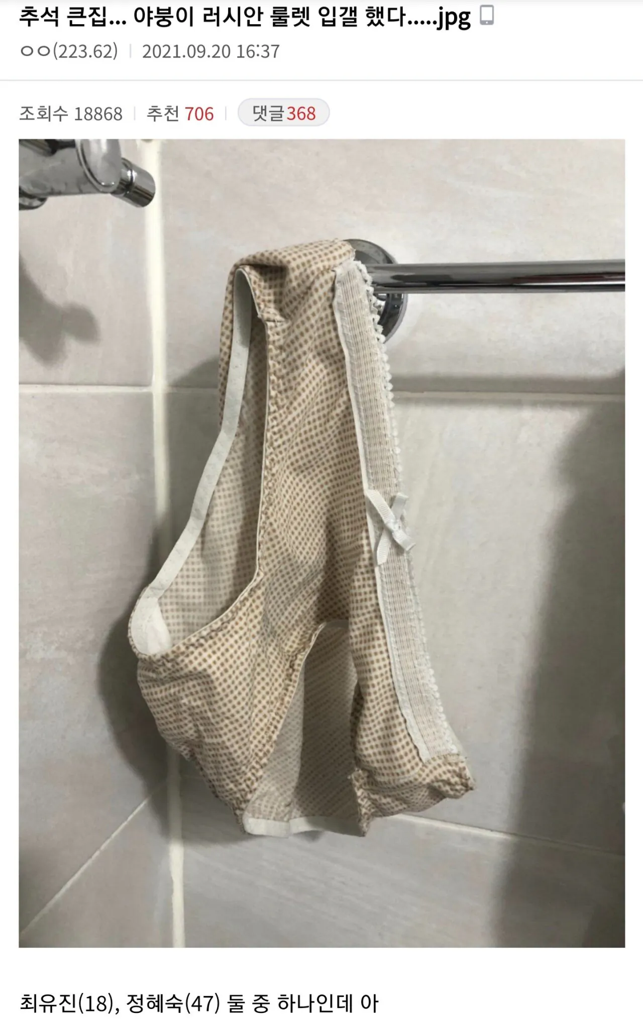 다시보는 디씨 명절 레전드