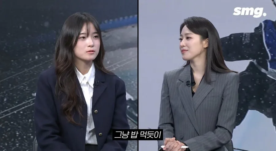 아나운서를 반성하게 만든 최가온 인터뷰