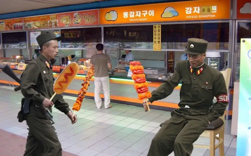 북한의 남침 예상도