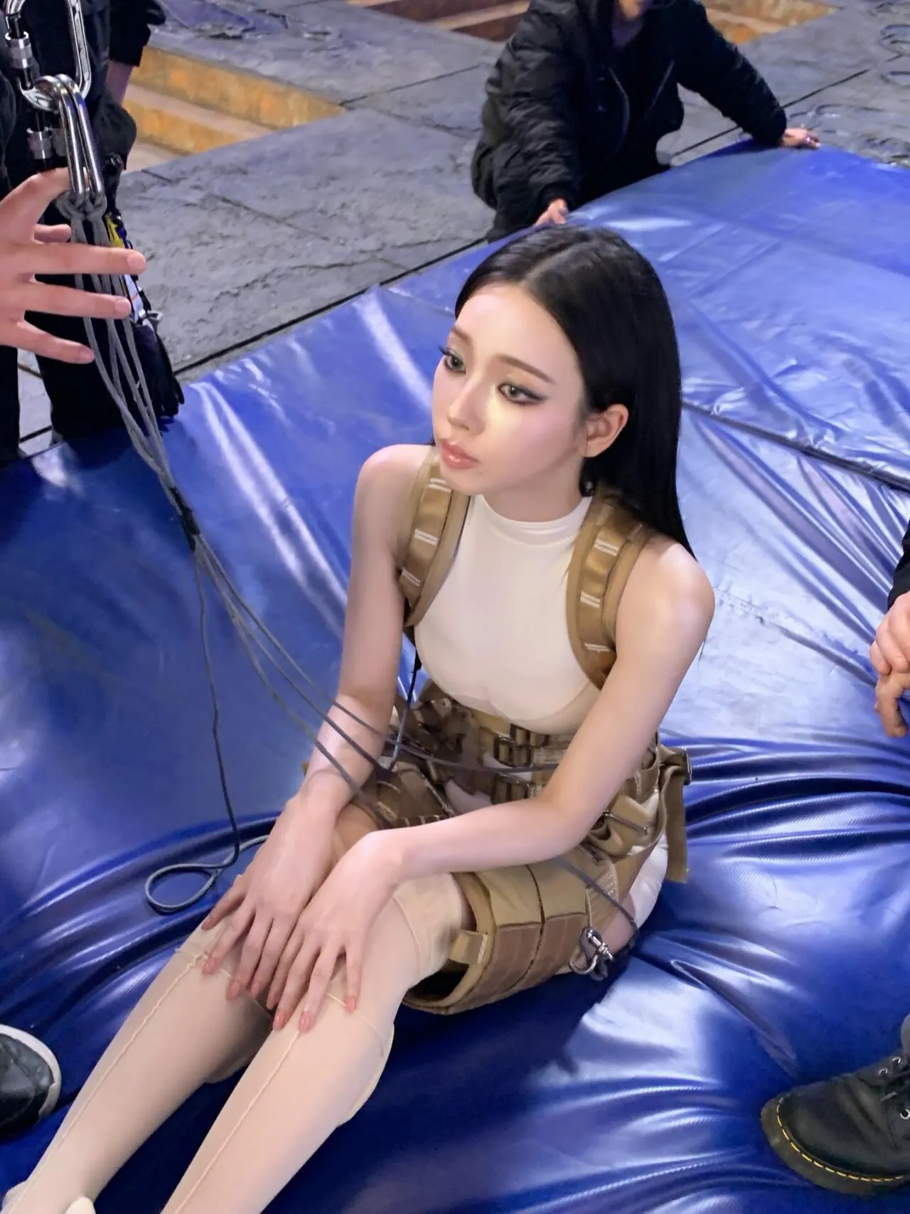 오늘자 카리나 바디수트