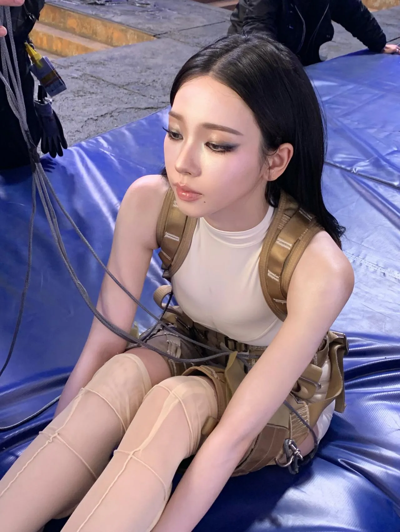 오늘자 카리나 바디수트