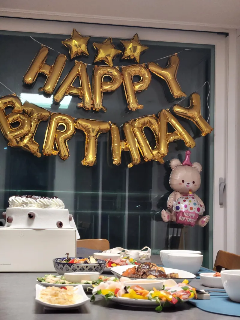 오늘 남편 생일이라 8시간 준비했오